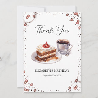 Tack för ditt kort för kaffe och kummel