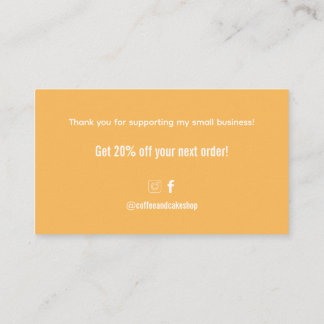 Tack för ditt kort för kaffe- och kummelköp