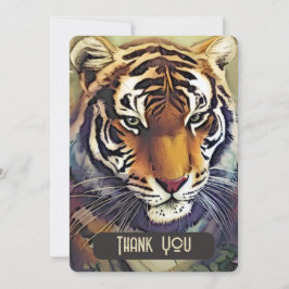 Tack för ditt kort för kreativet Tiger