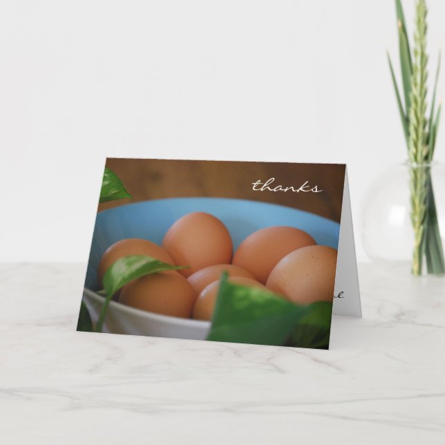 Tack för ditt kort för land Eggs (Framsida)