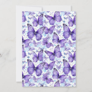 Tack för ditt kort för Lavender Lila Butterfly Mön