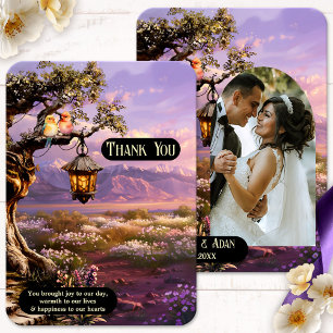 Tack för ditt kort för Lavender Romantic Art Photo