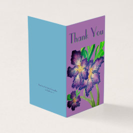 Tack för ditt kort för lila Adenium