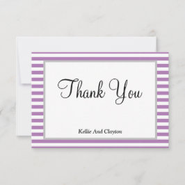 Tack för ditt kort för lila/vitt Rand