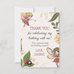 Tack för ditt kort för Magic Fairy Birday