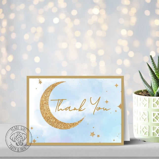 Tack för ditt kort för måne & stjärnor Baby Shower (Skapare uppladdad)