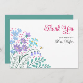 Tack för ditt kort för möhippa Bouquet Wildblommor