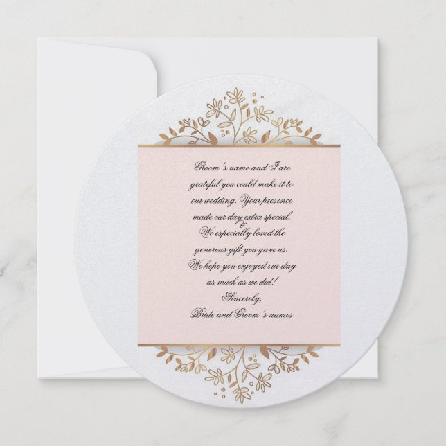 Tack för ditt kort för möhippa Bröllop (Framsida)