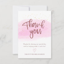 Tack för ditt kort för Möhippa i Ro Guld