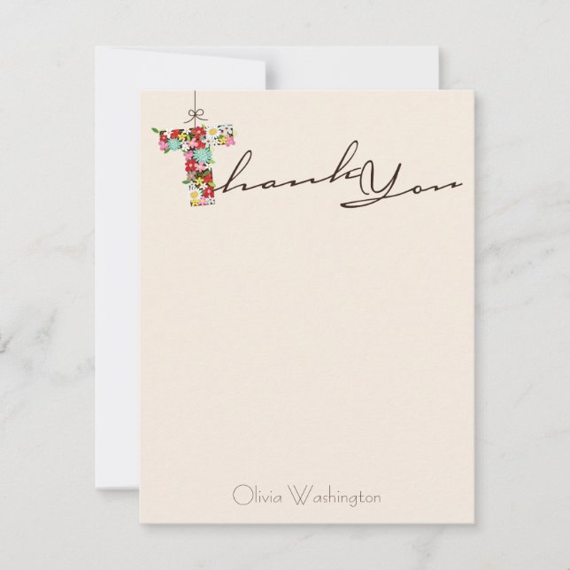 Tack för ditt kort för möhippa Vår blommor (Framsida)