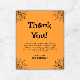 Tack för ditt kort för Möhippan Halloween i orange