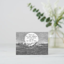 Tack för ditt kort för mörk Cloud