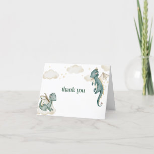 Tack för ditt kort för Mythical Dragon Baby Shower