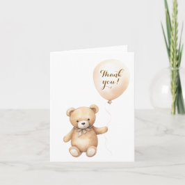 Tack för ditt kort för nalle Baby Shower