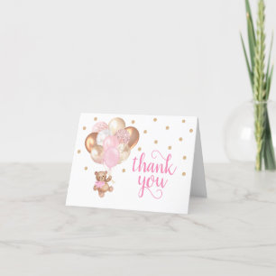 Tack för ditt kort för nalle Baby Shower