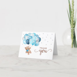 Tack för ditt kort för nalle Baby Shower