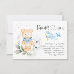 Tack för ditt kort för nalle Baby Shower