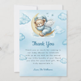 Tack för ditt kort för nalle Baby Shower