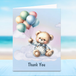 Tack för ditt kort för nalle Baby Shower