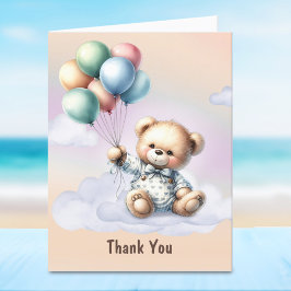 Tack för ditt kort för nalle Baby Shower