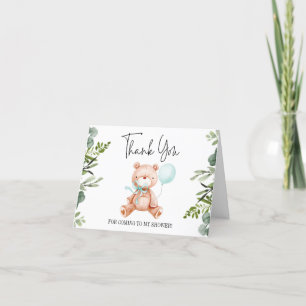 Tack för ditt kort för nalle Baby Shower