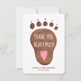 Tack för ditt kort för nalle Beary Baby Shower