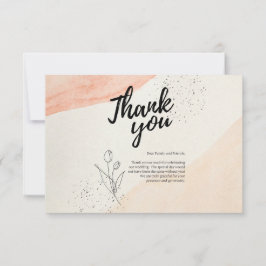 Tack för ditt kort för orangens vattenfärg