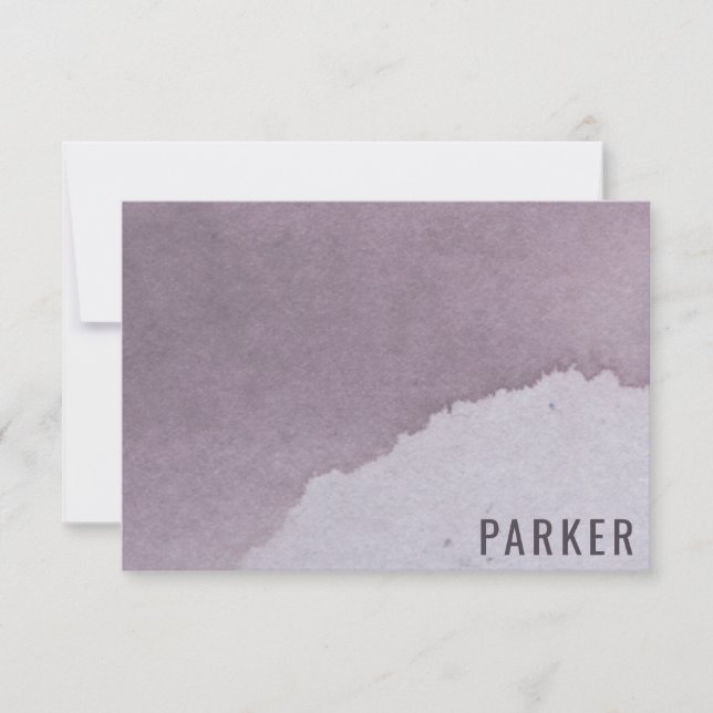 Tack för ditt kort för personlig Namn Lila (Framsida)