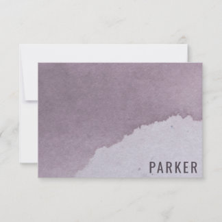Tack för ditt kort för personlig Namn Lila