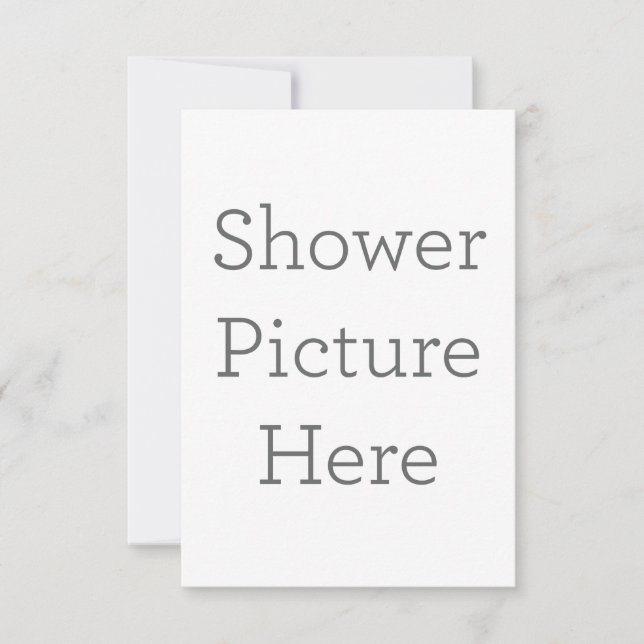 8.9 x 12.7 cm Platt Save The Date-kort (Framsida)