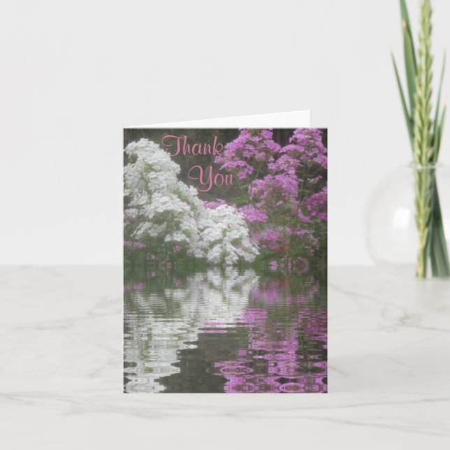 Tack för ditt kort för Phlox-reflektioner (Framsida)