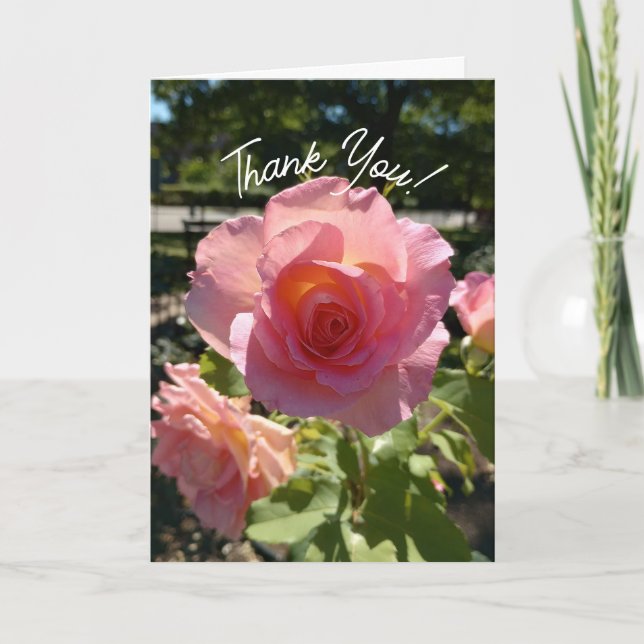 Tack för ditt kort för Radiant Rosa Tea Ro (Framsida)