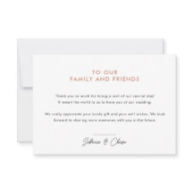 Tack för ditt kort för Ro Simple Bröllop