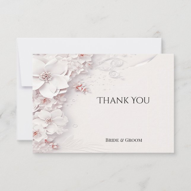 Tack för ditt kort för  Rosa i elfte Blommigten (Framsida)