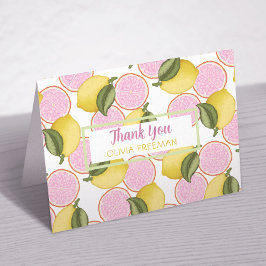 Tack för ditt kort för rosa Lemonade Birthday