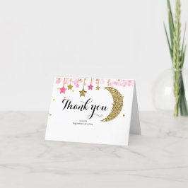 Tack för ditt kort för Rosa-twinkle-twinkle