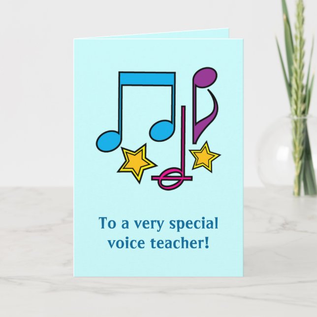 Tack för ditt kort för röstlärare (Framsida)