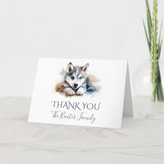 Tack för ditt kort för siberian husky