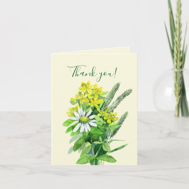 Tack för ditt kort för sommarblommor i vilden (Framsida)
