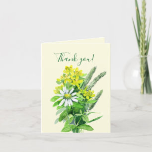 Tack för ditt kort för sommarblommor i vilden