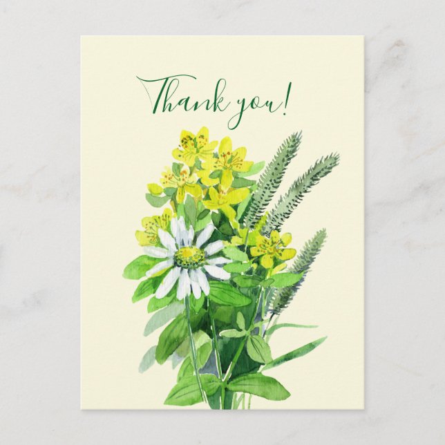 Tack för ditt kort för sommarblommor i vilden (Framsida)