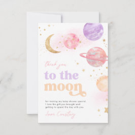 Tack för ditt kort för Space Baby Shower