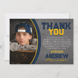 Tack för ditt kort för Studenten i Skalkboard och