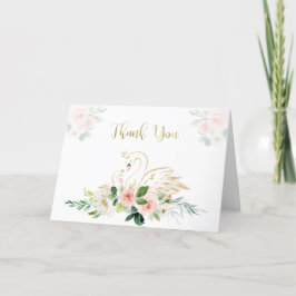 Tack för ditt kort för svan Baby Shower
