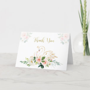 Tack för ditt kort för svan Baby Shower