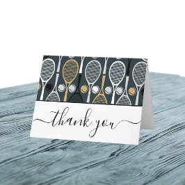 Tack för ditt kort för tennis Rackets Coach Player