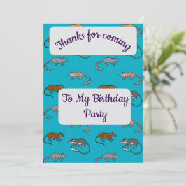 Tack för ditt kort för Träd Shrews