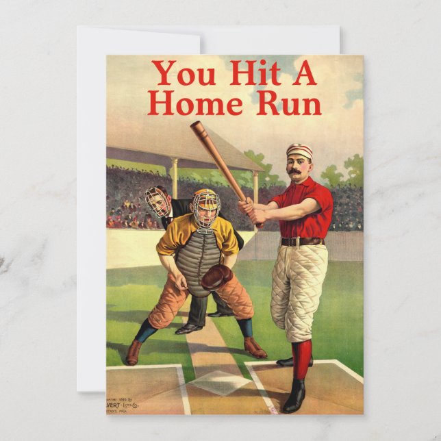 Tack för ditt kort för Viktorian Era Baseball-vint (Framsida)