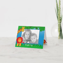 Tack för ditt kort för vild Safari Photo Template