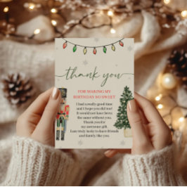 Tack för ditt kort för vintage Nutcracker